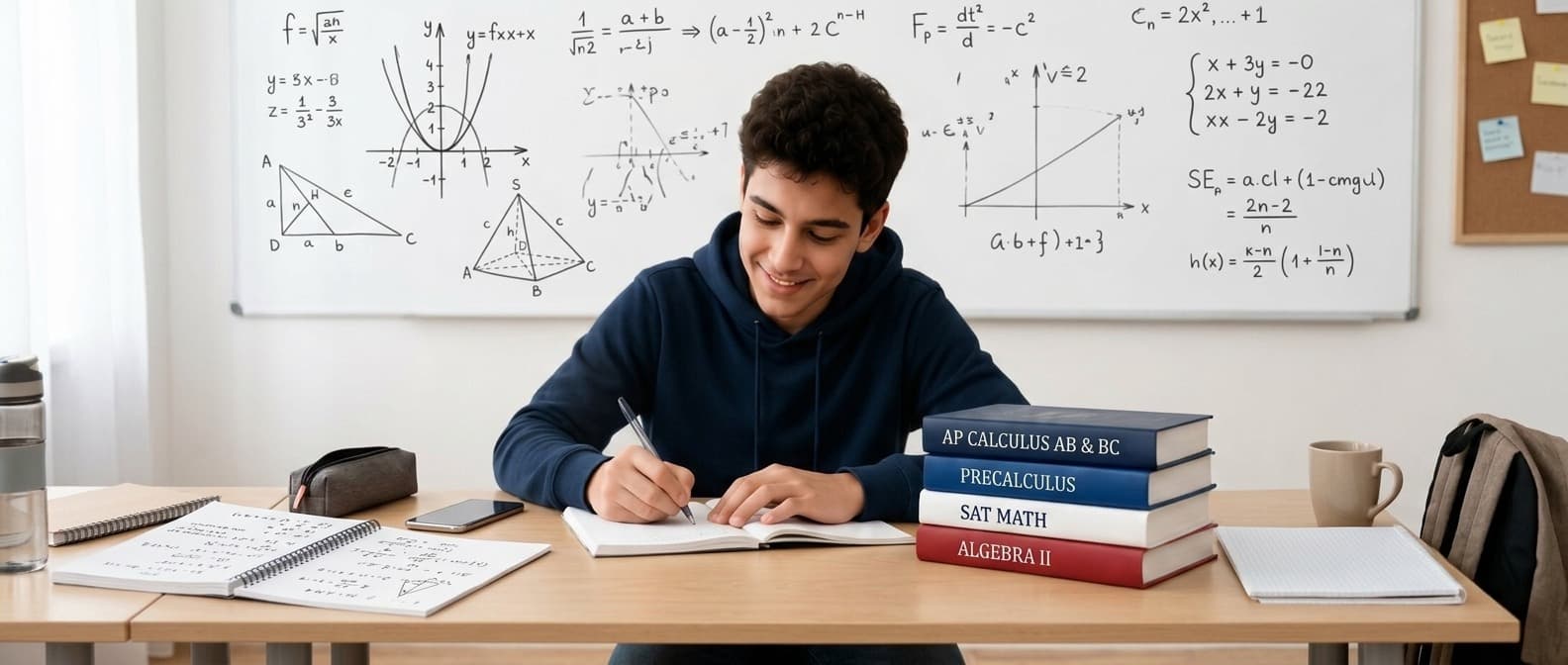 Student studying mathematics